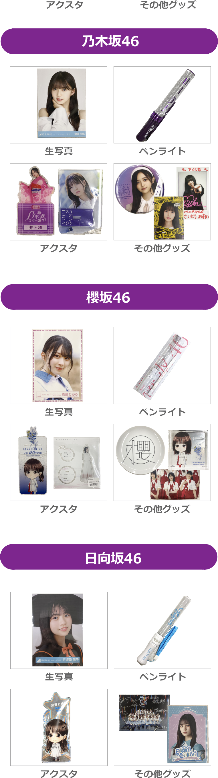 買取対象カテゴリー