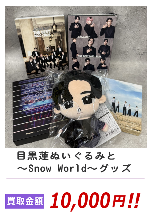 目黒蓮ぬいぐるみと～Snow World～グッズ